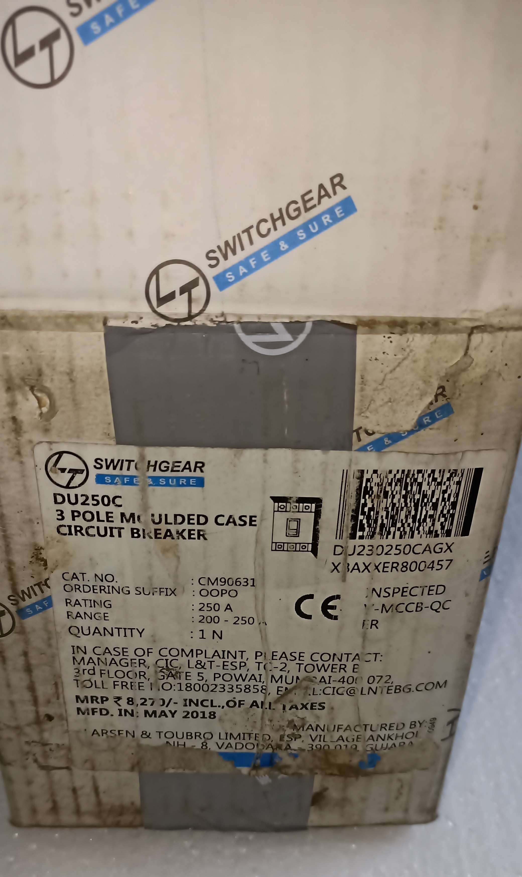 LT NEW (DU250C) 250A 3P MCCB