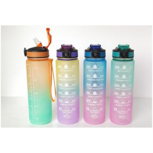 PSB-5185 PLASTIC SPORTS SIPPER BOTTLE 1 LTR 