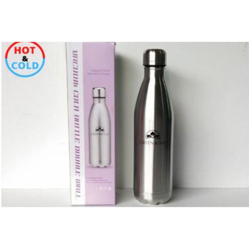 Silver Kcb-750 Green Kiwi 750 Ml Ss Insulated Vacuum Bottle Clr Box