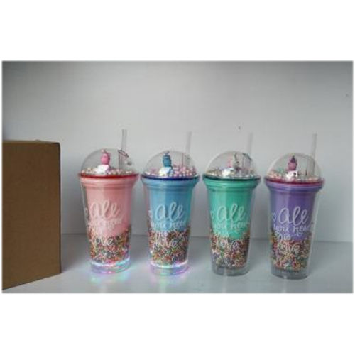 KET15 LIGHT TUMBLER 450 ML WITH STRAW AND LID 60 IN CTN