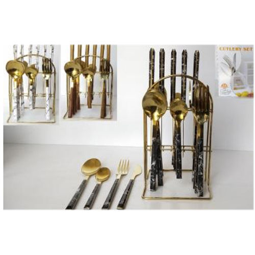 Tss-a1 Table Spoon Fork Set Gold 24 Pc In Pack 12 Set Ctn Application: Home