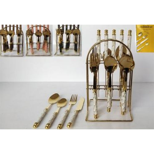 TSS-A5 TABLE SPOON FORK SET GOLD 24 PC IN PACK 12 SET CTN