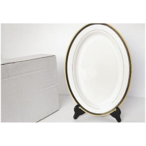 22360-F CERAMIC 14 6 PC OVAL PLATE SET 3 SET IN CTN