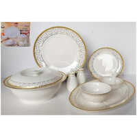 19274-G CERAMIC DINNER SET 37 PCS FOAM PACK 1 SET CTN