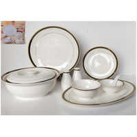 19274-F CERAMIC DINNER SET 37 PCS FOAM PACK 1 SET CTN