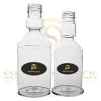 Pet Mouthwash Bottle - Plastic, 100ml & 150ml Sizes, Clear Color, Oval Shape, Screw Cap Sealing Type | Ideal For Pharmaceutical Use