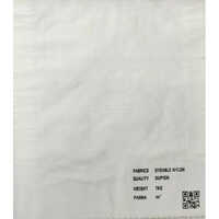 Nylon Raw Silk Fabric - 44 Inches / 112 Cm Wide, Dyeable, 70 Gsm, Hand Washable, Plain Georgette Style, Color: White