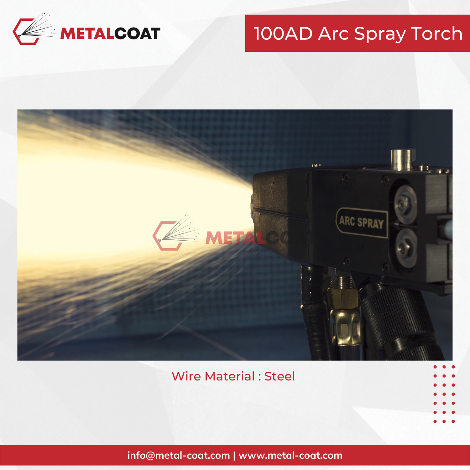 Arc Spray Gun Air Drive