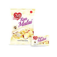 Ras Malai Center Filled Candy - Solid Form, Eggless, Sweet Flavor, Piece Shape | 1 Year Shelf Life For Delicious Treats