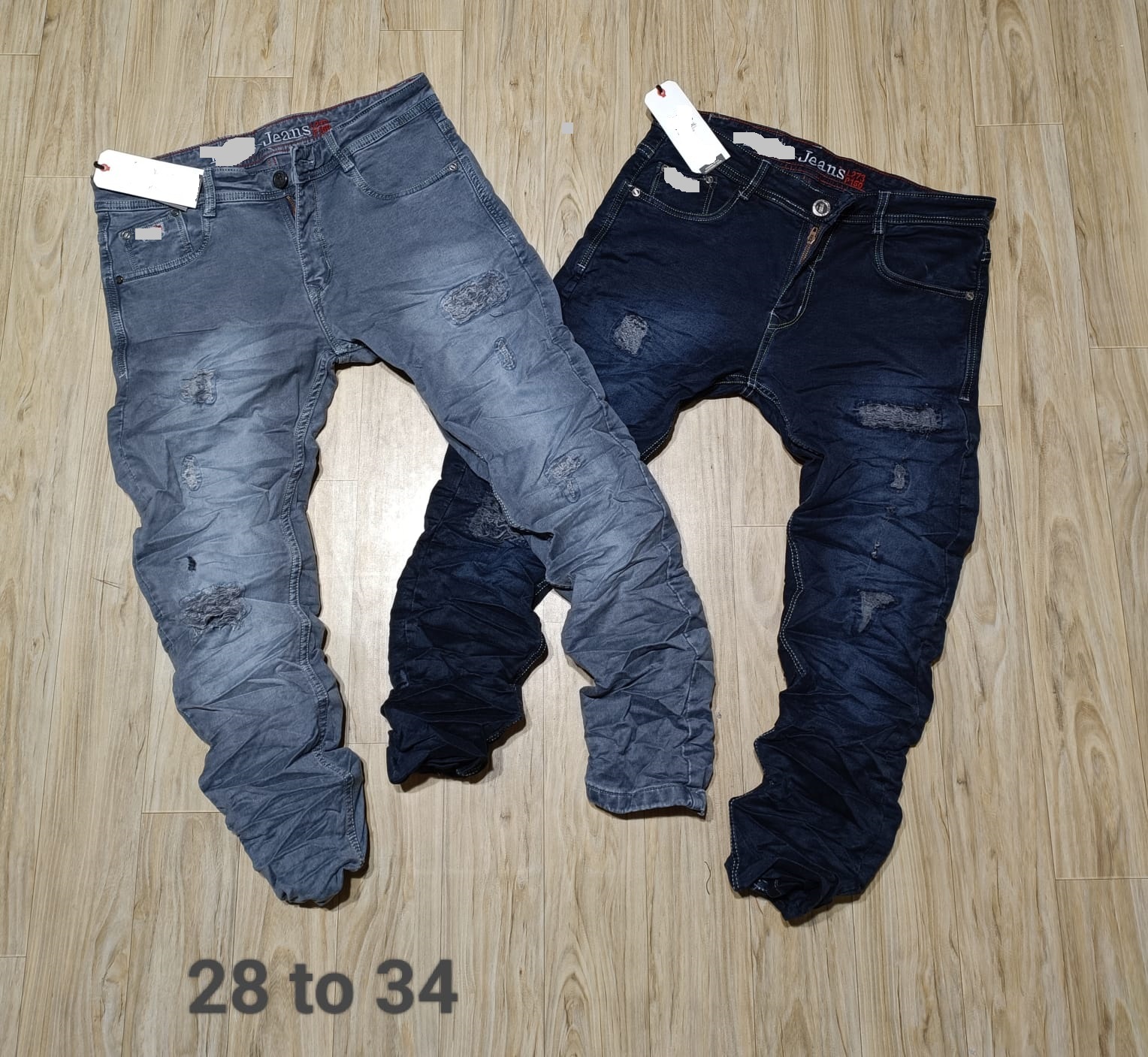 Branded mens power lycra jeans