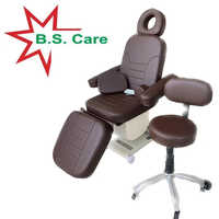 Dermatology Chair - Metal & Leather, Adjustable Height With Remote-controlled Hydraulic Drives, Sturdy Caster Wheels For Easy Mobility, Ideal For Dermatology Procedures
