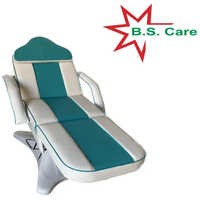 Hydraulic Foot Operated Dermatology Chair - Metal Frame, Leather Upholstery | Ideal For Medical Use In Hospitals