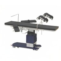 Electro-mechanical Operation Table - Ms Tubular Framework, X-ray Permeable 8 Mm Thick Top | Motorised Height Adjustment, Lateral Tilt, Trendelenburg & Reverse Trendelenburg, Detachable Head Rest And Leg Rest, Ss Side Rails