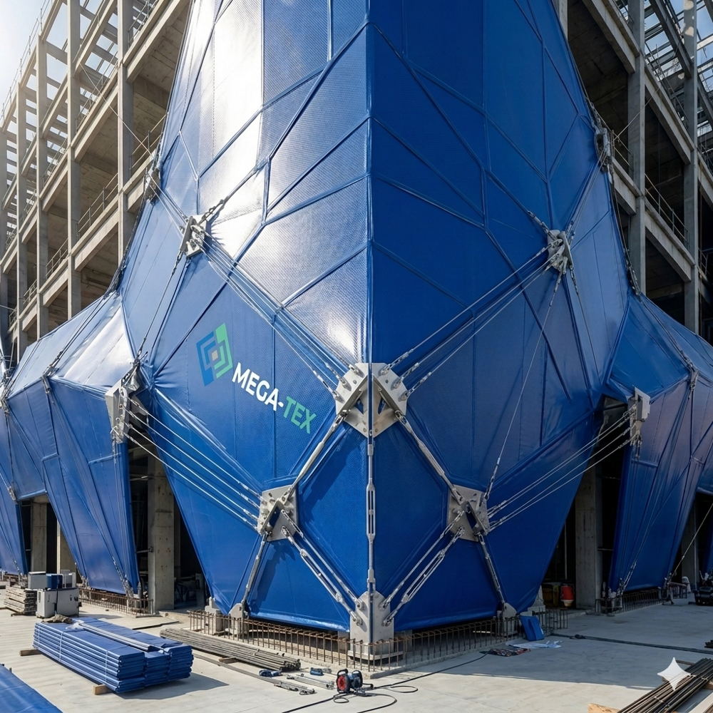 Hdpe Construction Tarpaulin - Color: Blue