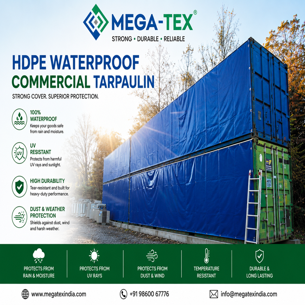 HDPE Waterproof Commercial Tarpaulin