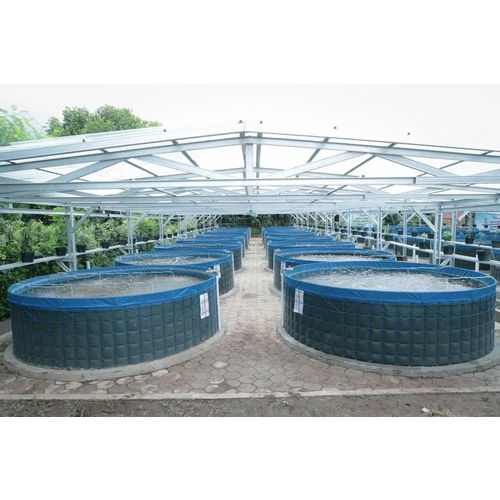 Megatex Pvc 450 Gsm Round Biofloc Fish Farming Tank Dai 2 Mtr X 1.5 Mtr Rs 4590 - Color: Dark Blue