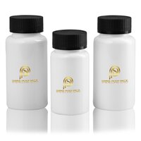 Pet Tablet Container - Plastic, 80cc-150cc Size Range, Round Shape, Any Color, Screw Cap Sealing Type | Ideal For Pharmaceutical Industries