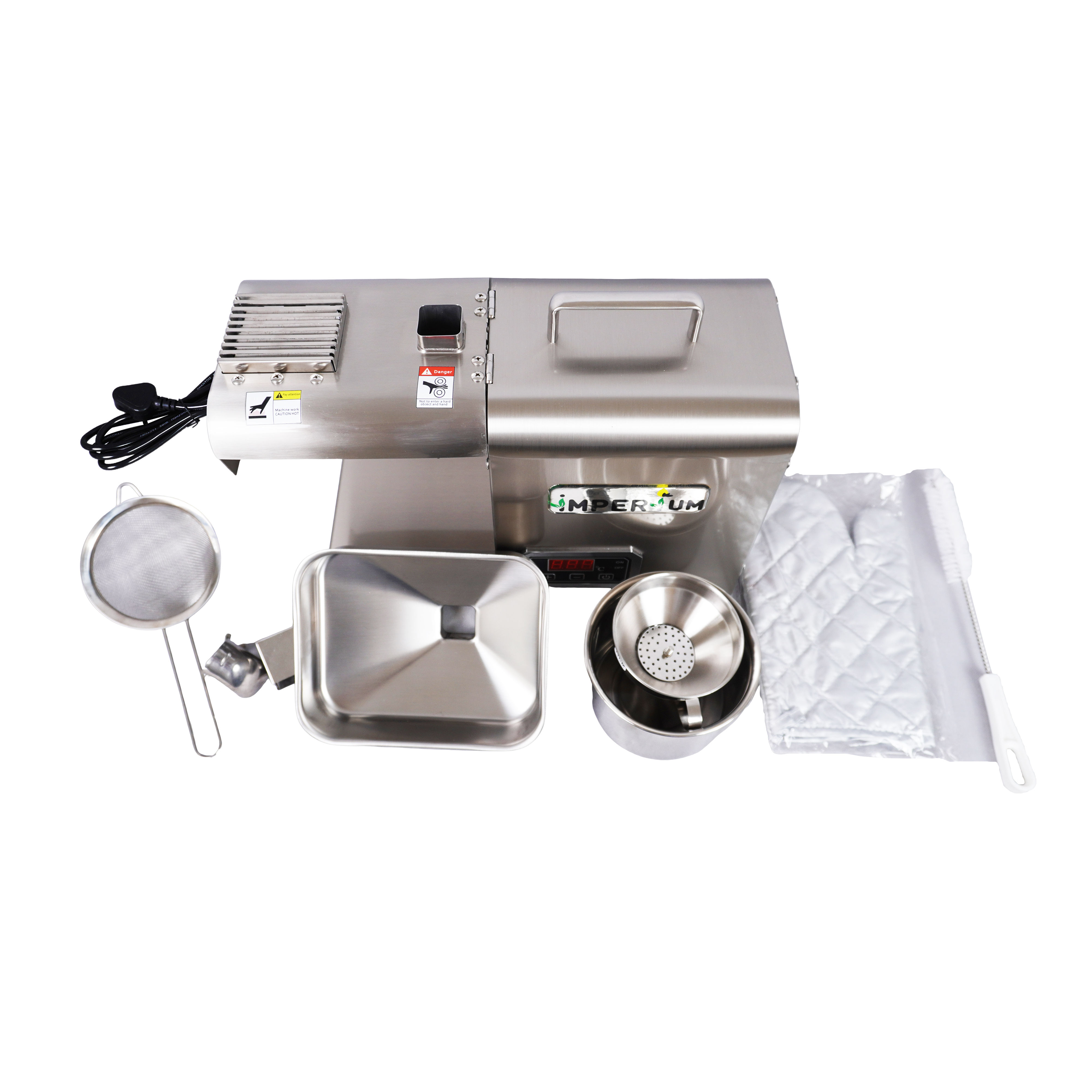 IMPERIUM Domestic Mini Stainless Steel Oil Press Machine With Temperature Controller