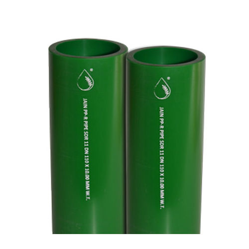 Round Green Polypropylene Pipe