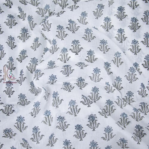 SANGANERI BAGRU HAND BLOCK PRINT FABRIC