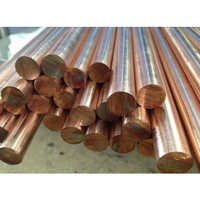 Pure Copper Round Bar - Diameter 2 To 5 Inch, Lengths Up To 36 Meter | High Electrical Conductivity, Polished Surface Finish, Weldable And Machinable