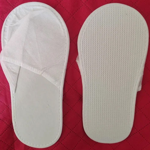 Non Woven Unisex White Disposable Slippers