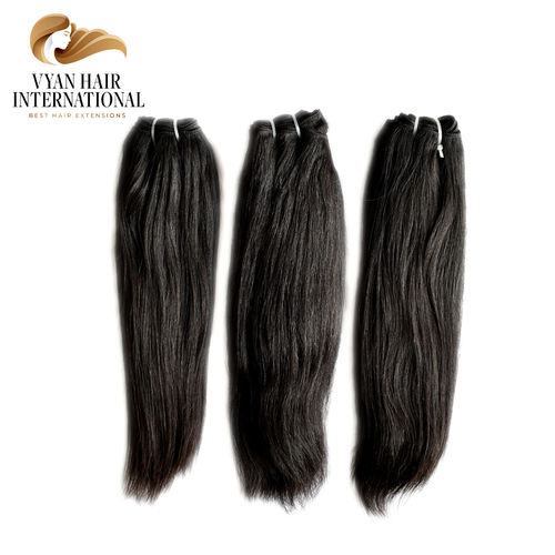 Cuticle Aligned Unprocessed 100% Virgin Raw Indian Human Hair Bundle By Exporters