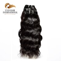 Raw Virgin No Tangle No Shedding Wavy Bundle Indian Human Hair