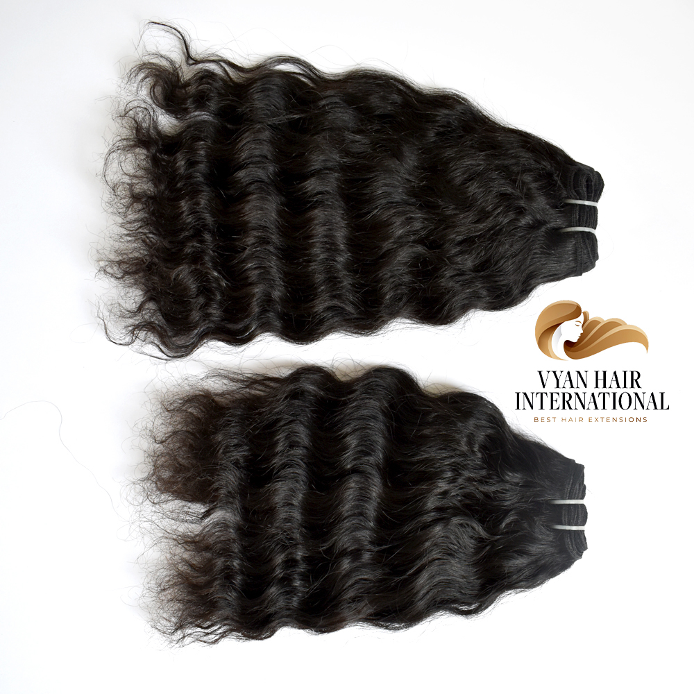 100% Raw Unprocessed Virgin Indian Temple Curly Remy Human Hair Extensions