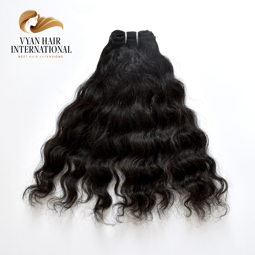 100% Raw Unprocessed Virgin Indian Temple Curly Remy Human Hair Extensions