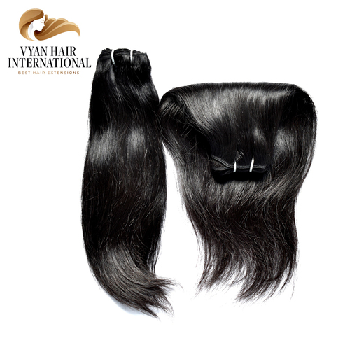 Virgin Unprocessed Wavy Straight Human Donor Hair Extensions From India