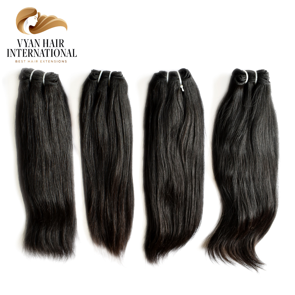 Cuticle Align Quality Indian Unprocessed Natural Wavy Indian 100% Tangle Free Human Hair