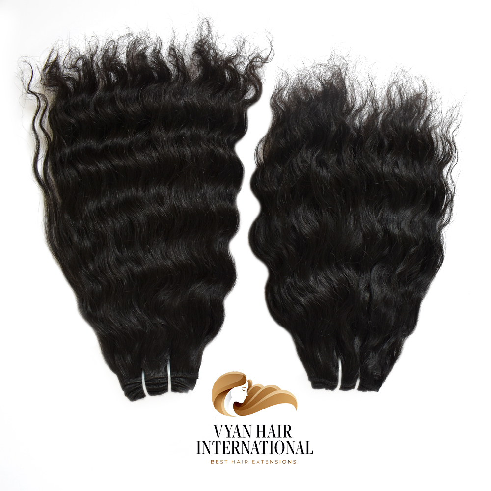 South Indian Virgin Temple Unprocessed Human Hair Extensions Deep Curly