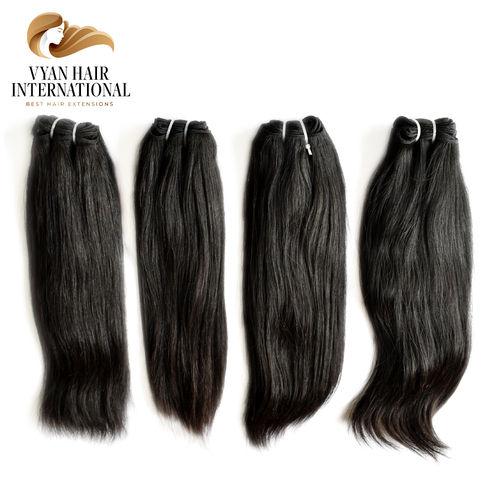 Raw Unprocessed Temple Natural Remy Indian Virgin Human Hair