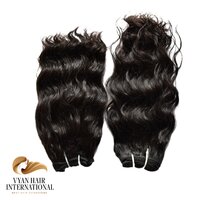 Wholesale 100% Unprocessed Remy Raw Indian Temple Water Wave Double Weft Human Hair Extension Bundles