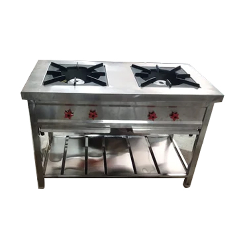 Stainless Steel Two Burner Range