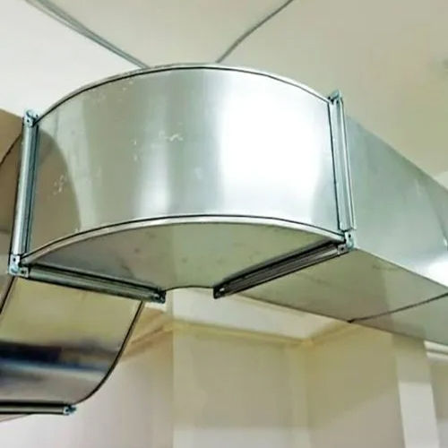 Silver Electric Stainless Steel Exhaust Duct