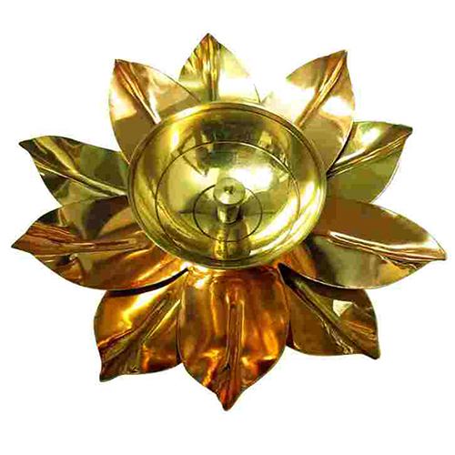 Brass Big Diya Lotus Shap
