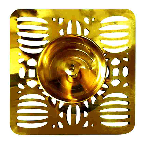 Brass Diya Square Design One