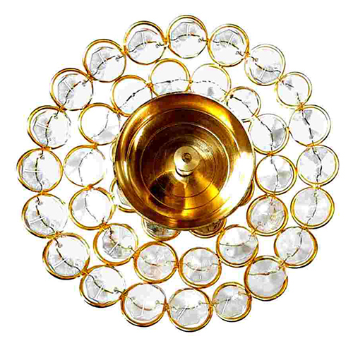Crystal Beeds Diya 2 Round