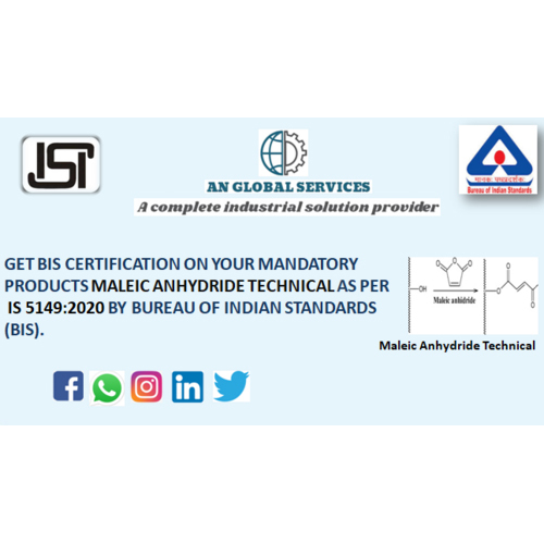 Maleic Anhydride Technical ISI Certification