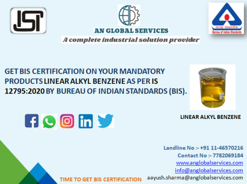 Linear Alkyl Benzene ISI Certification