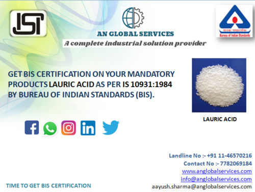 Laurie Acid Isi Certification