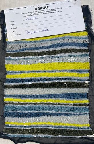 SEQUENCE EMBROIDERY