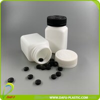 Bottle Packaging 100ml PE Plastic Vitamin Bottle with Child Proof Cap