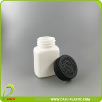 Bottle Packaging 100ml PE Plastic Vitamin Bottle with Child Proof Cap