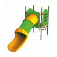 Roto Straight Tunnel Slide FRP Slide For Children