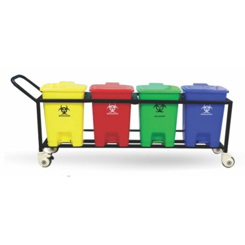 Heavy Duty Bio Medical Waste Bin 4 Set