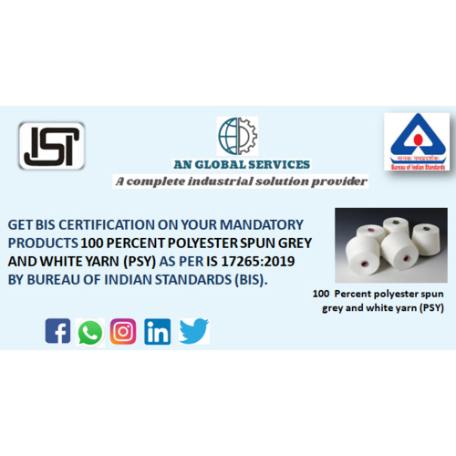 100 percent Polyester ISI Certification