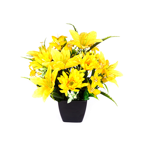 Yellow Flower Arrangement With Pot